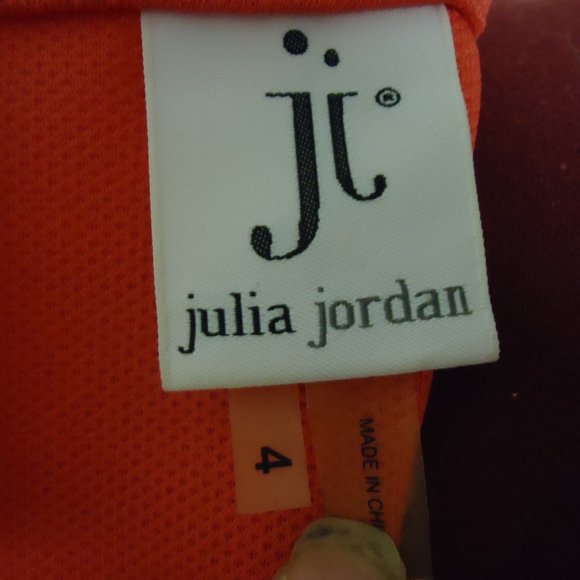 Julia Jordan Size 4 Coral Sleeveless Fit and Flare Dress - Picture 10 of 10
